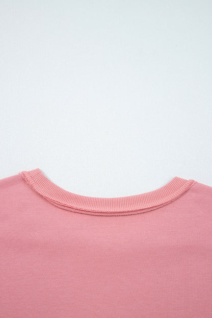 flower patched sweatshirt