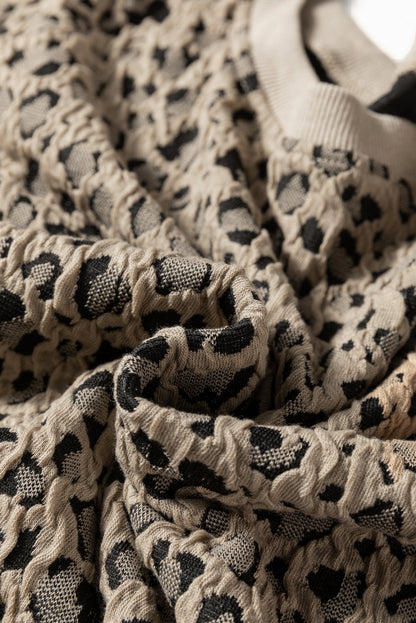 leopard long sleeve top