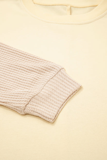 2 in 1 patchwork sweatshirt