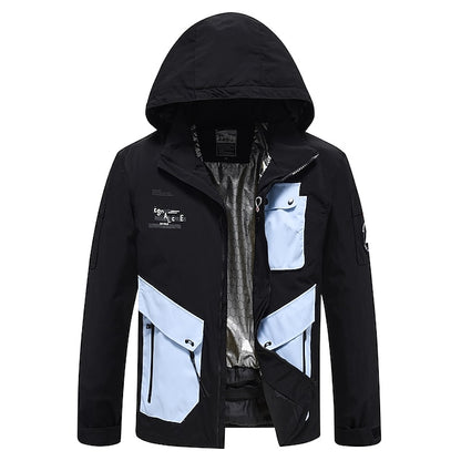 Men's Women's Ski Jacket Outdoor Winter Thermal Warm Windproof Breathable Hooded Windbreaker Winter Jacket for Skiing Camping / Hiking Snowboarding Ski