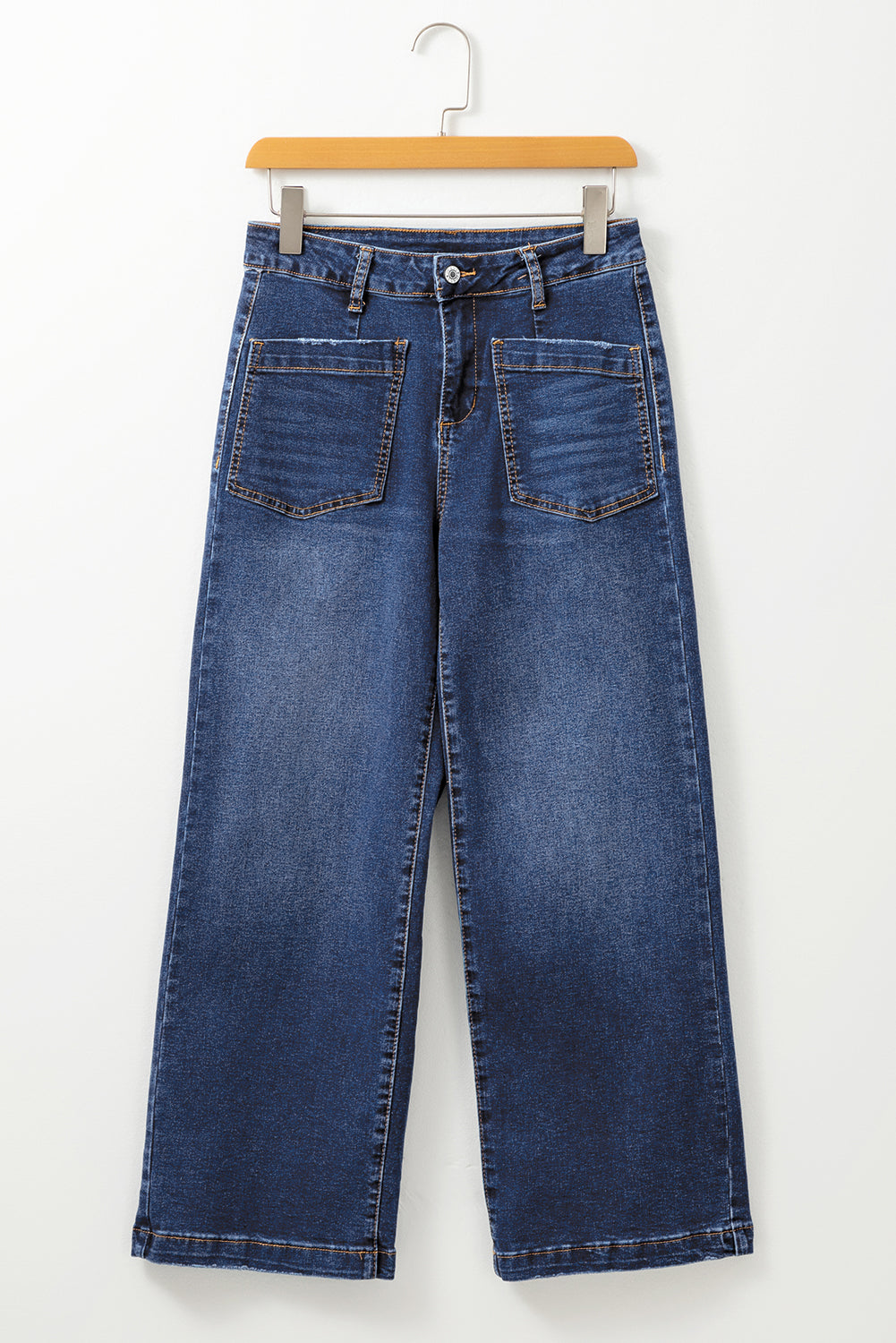 patch pocket jeans