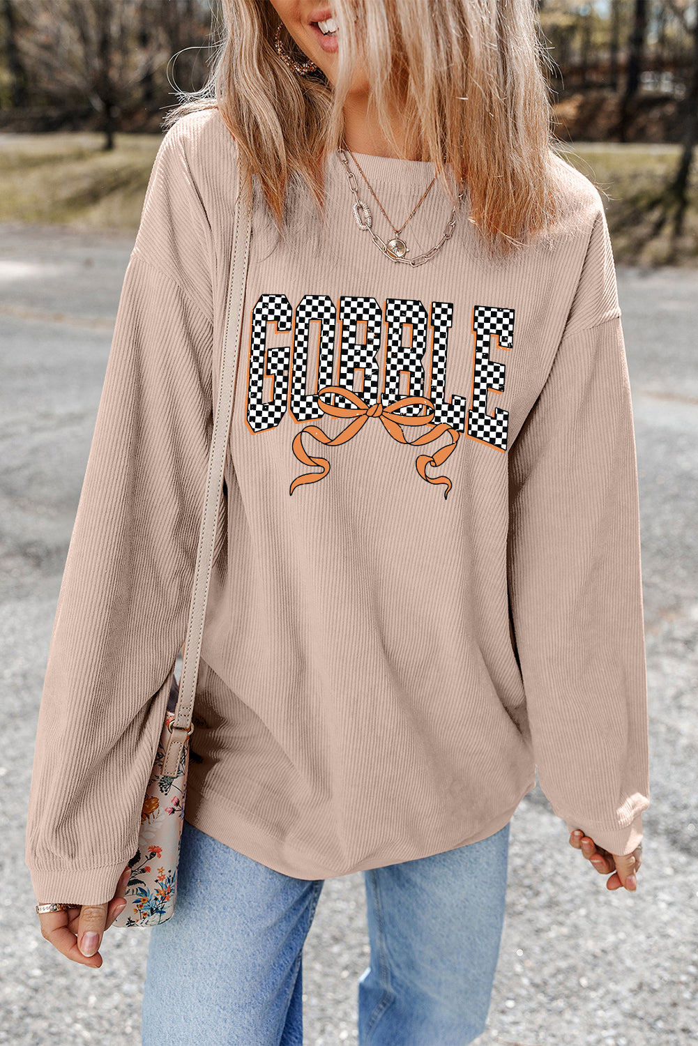 letter graphic sweatshirt
