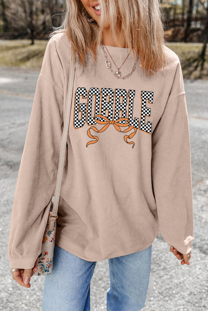 letter graphic sweatshirt