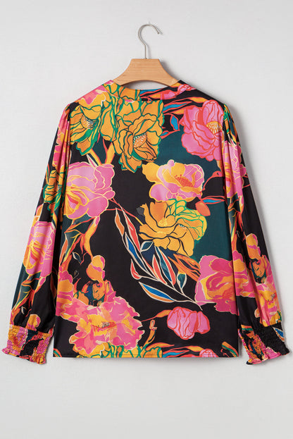floral print blouse