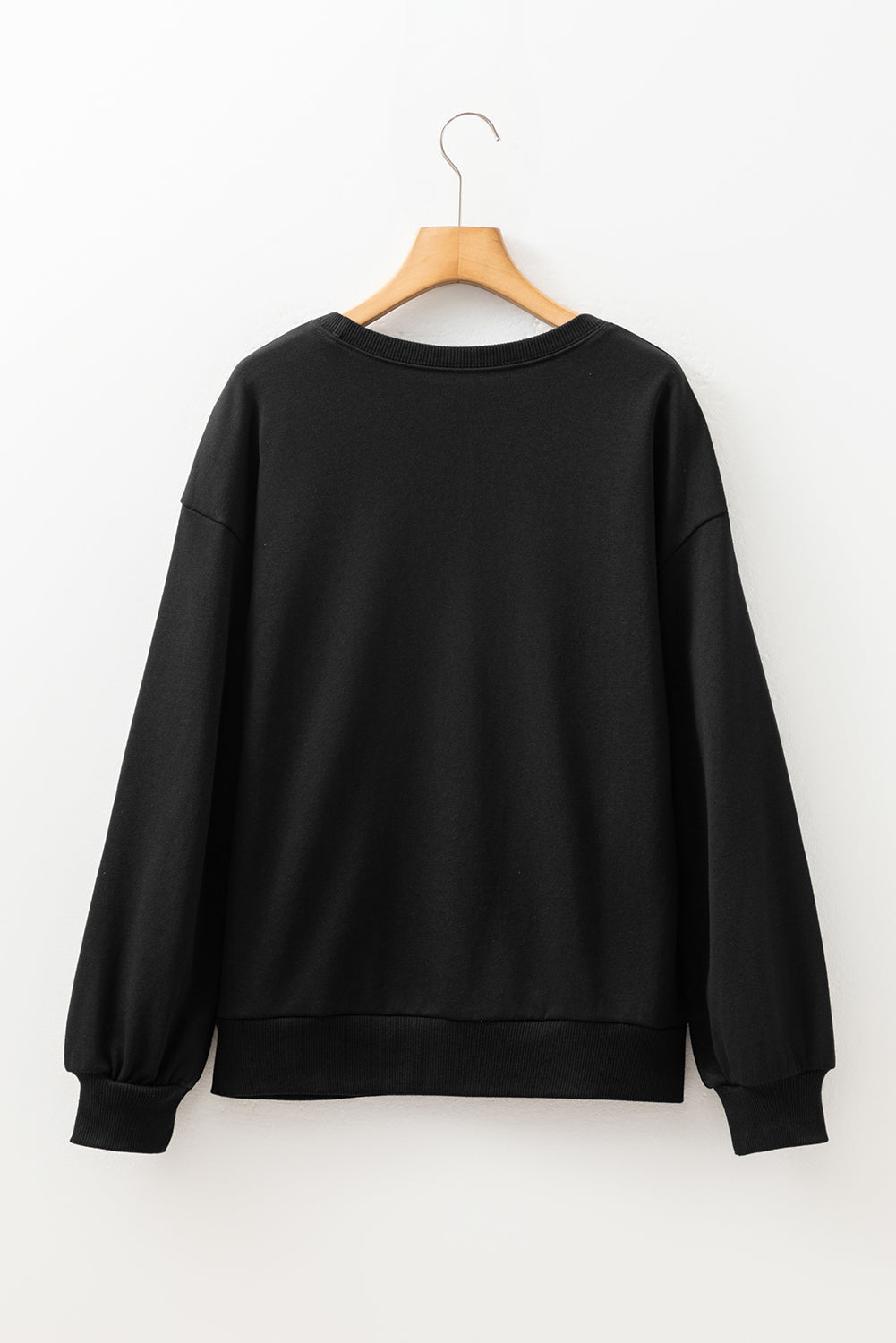 black rhinestone sweatshirt
