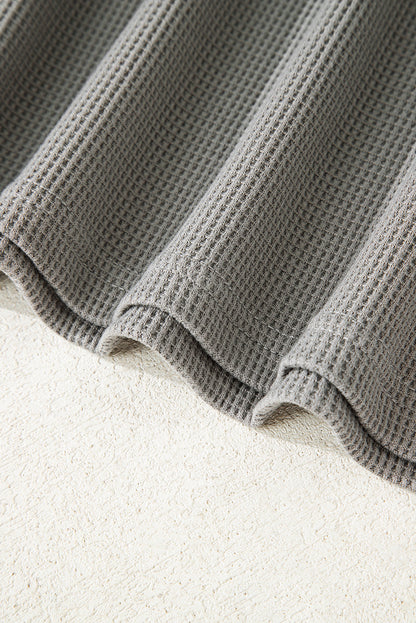 waffle long sleeve top