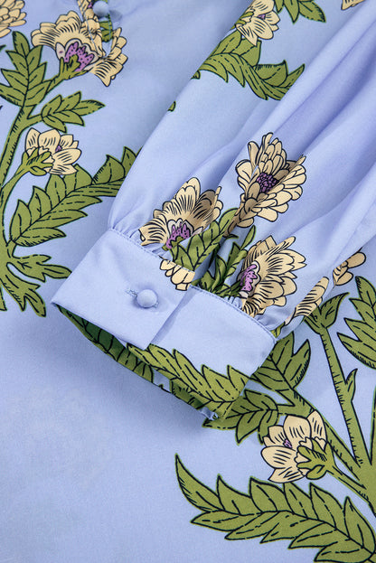 floral long sleeve blouse