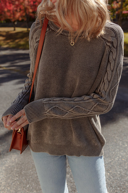 dark brown sweater
