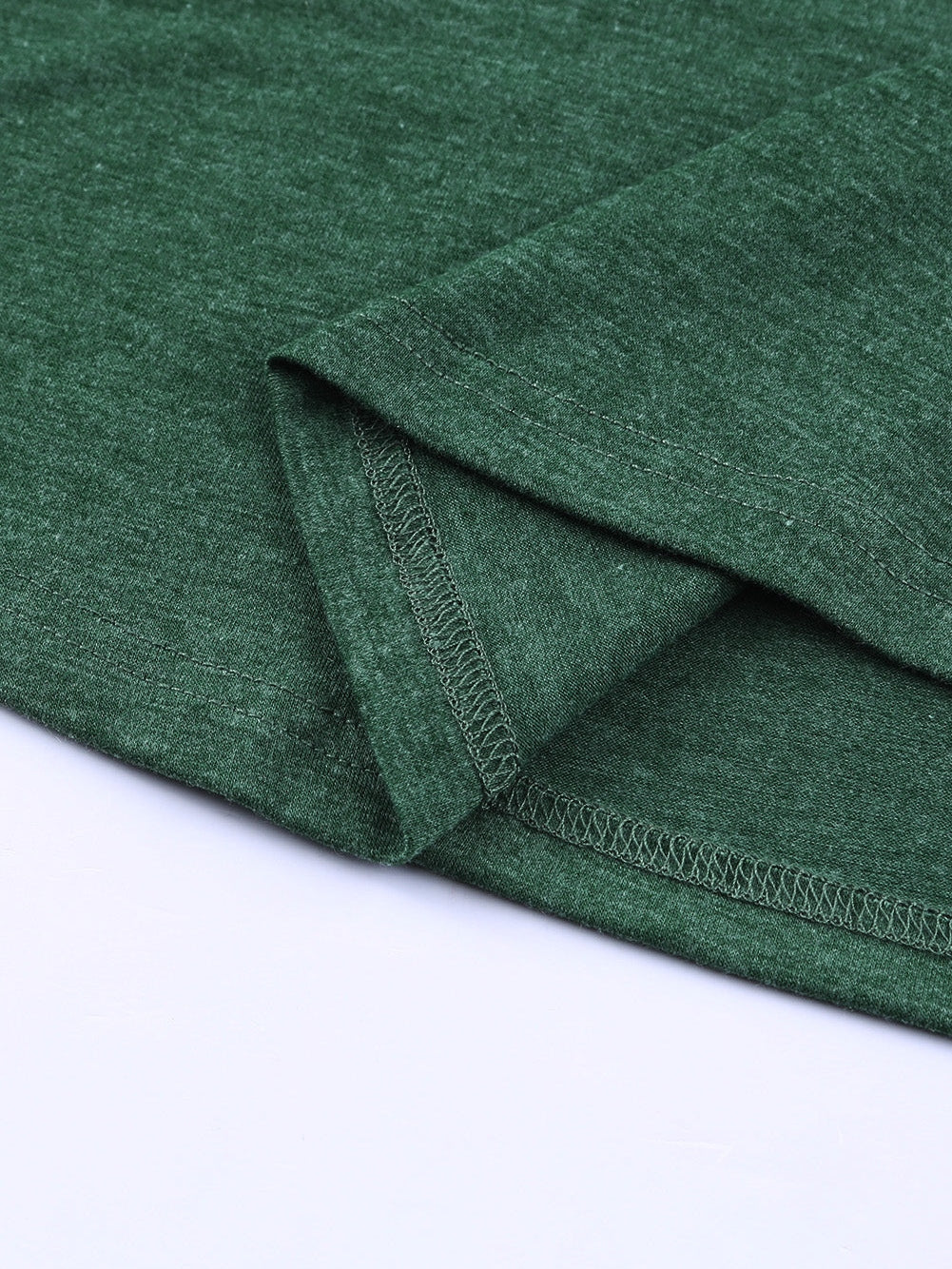 Green Sleeveless Solid Color Round Neck Tank Top