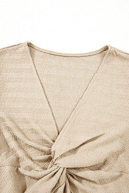 long sleeve twist top