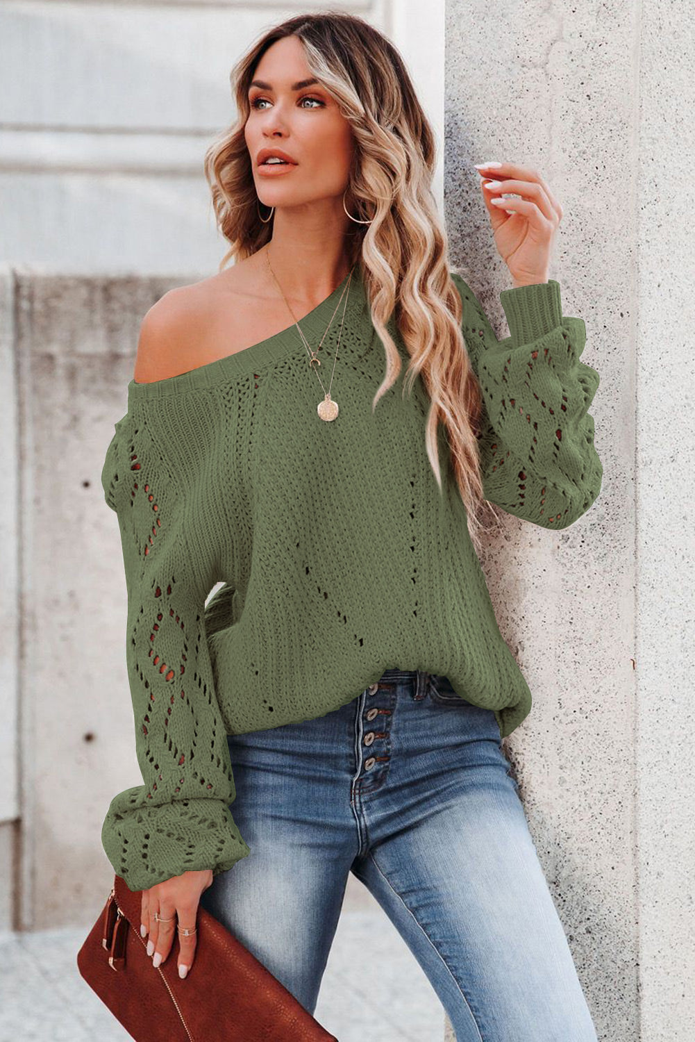 hollow out sweater
