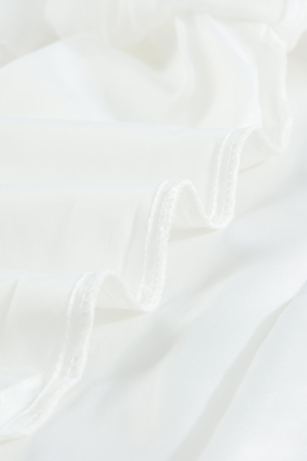 Elegant White Chiffon Ruffle Tank Top