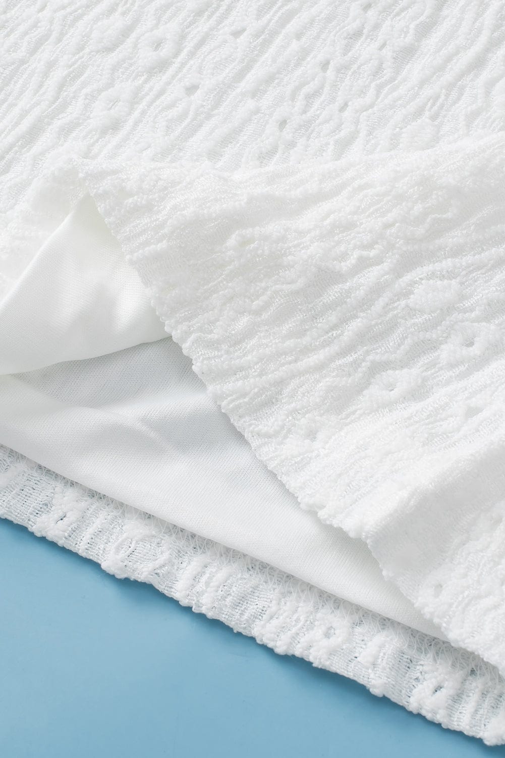 Delicate Eyelet White Shorts Ensemble