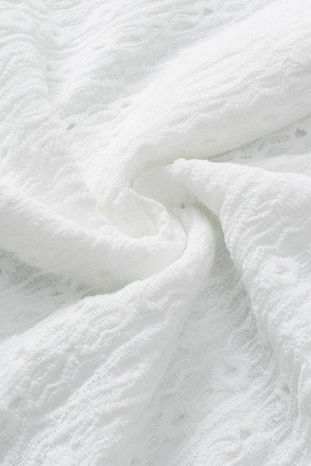 Delicate Eyelet White Shorts Ensemble