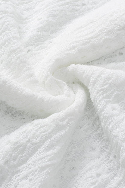 Delicate Eyelet White Shorts Ensemble