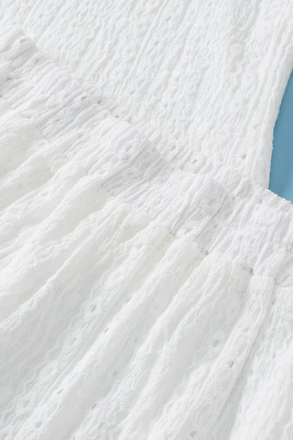 Delicate Eyelet White Shorts Ensemble