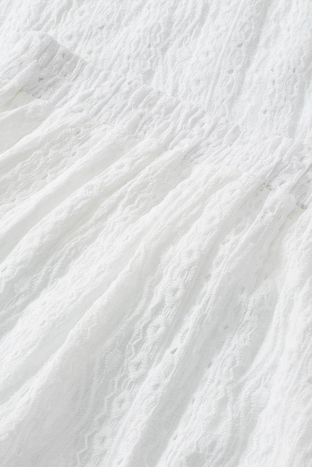 Delicate Eyelet White Shorts Ensemble