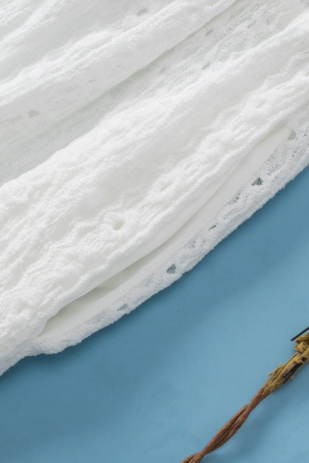 Delicate Eyelet White Shorts Ensemble