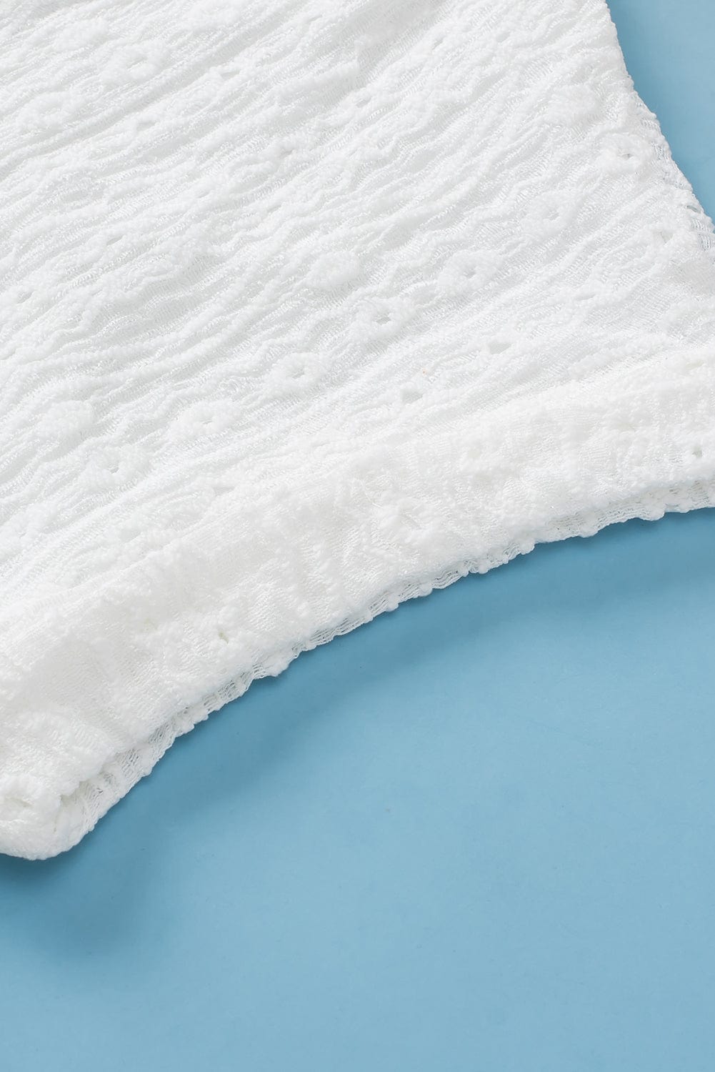 Delicate Eyelet White Shorts Ensemble