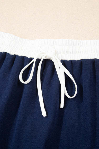 varsity sweatshirt skirt set