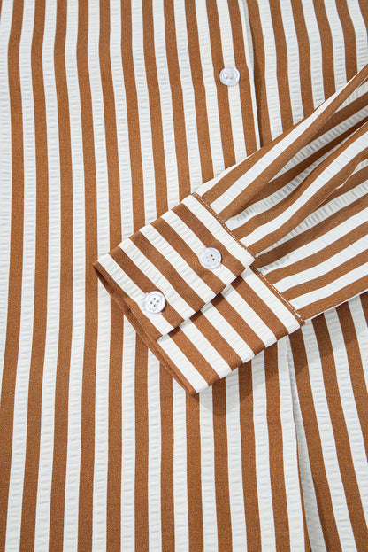 striped shirt dress