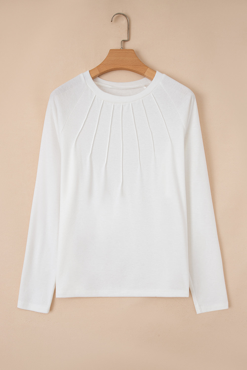 white long sleeve top