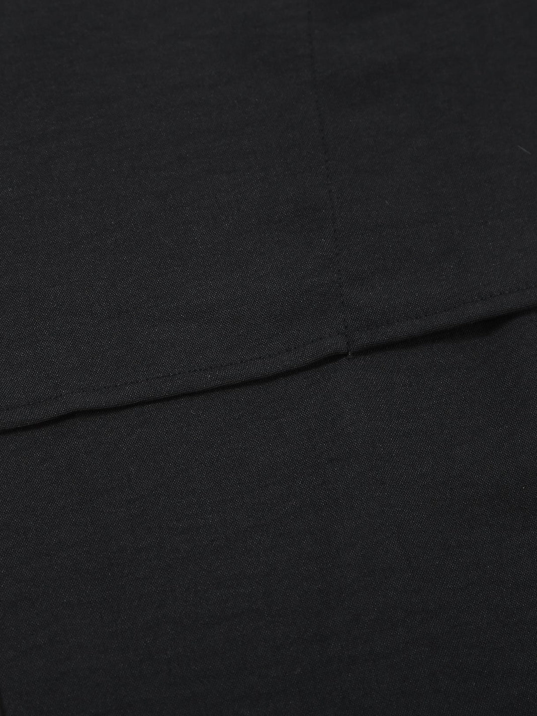 Elegant Black High Low Kimono Sleeve Top