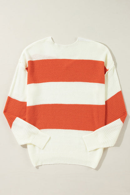 Orange Stripe sweater