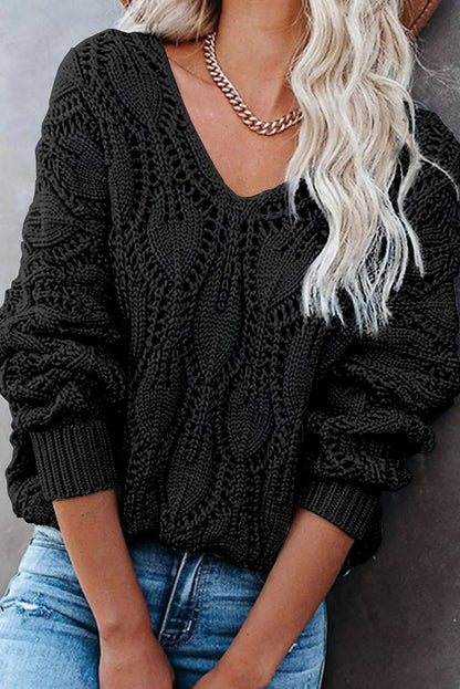 hollow out sweater