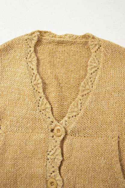 lantern sleeve cardigan
