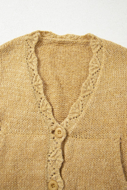 lantern sleeve cardigan