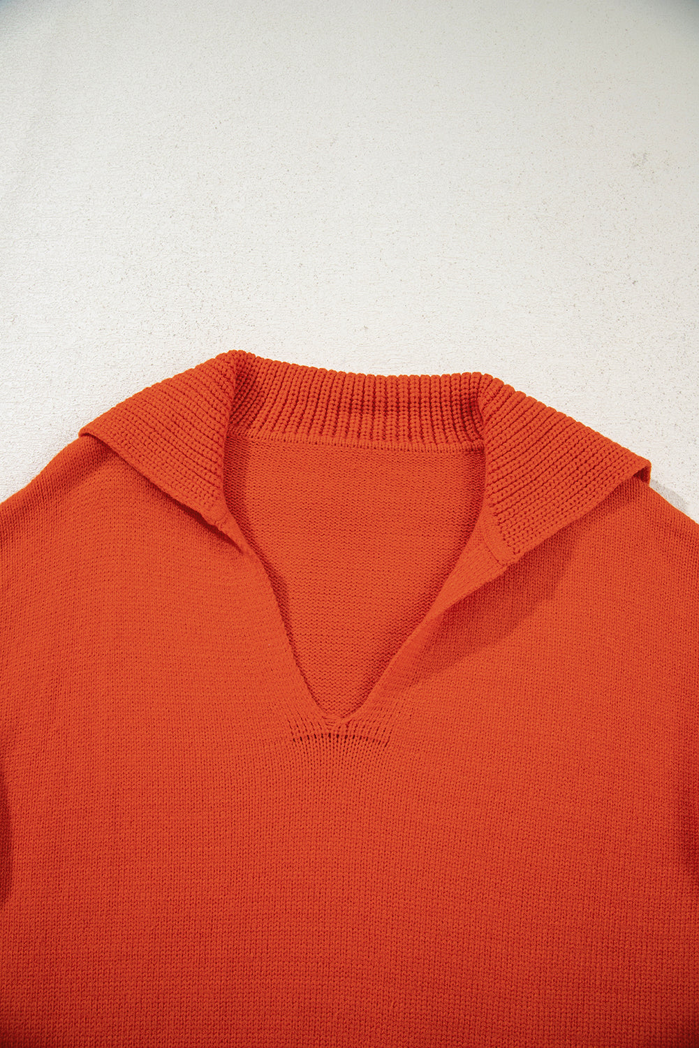 collared v neck sweater