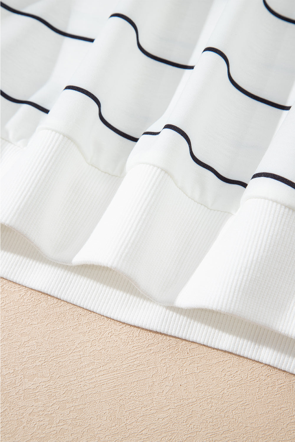 striped print pullover