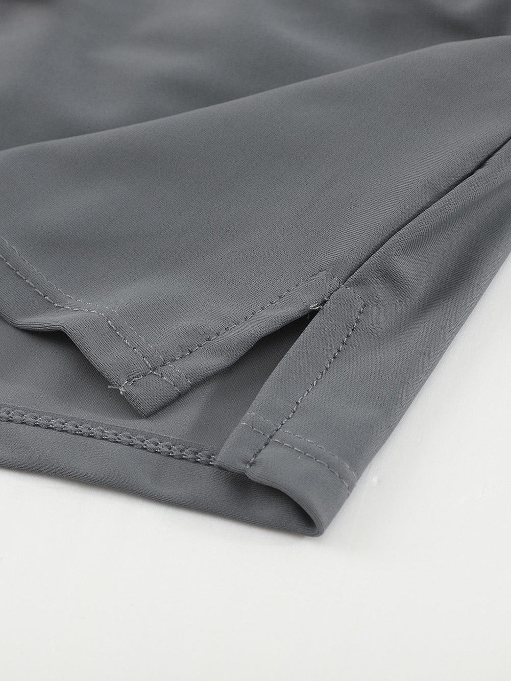 Fiery Red Accented Taupe Women's Swim Shorts