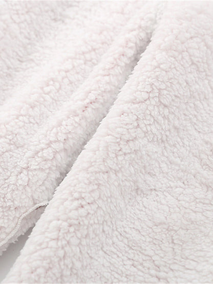 Women's Fleece Pants Cotton Solid Color claret Light Gray Fashion High Waist Full Length Street Daily Fall Winter