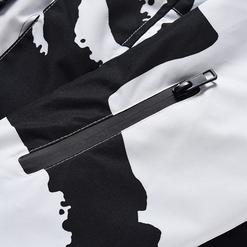 Men's Women's Hoodie Jacket Ski Jacket Outdoor Winter Thermal Warm Windproof Breathable Windbreaker Winter Jacket for Skiing Camping / Hiking Snowboarding Ski