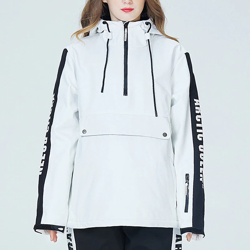 Men's Women's Hoodie Jacket Ski Jacket Outdoor Winter Thermal Warm Windproof Breathable Hooded Windbreaker Winter Jacket for Skiing Camping / Hiking Snowboarding Ski