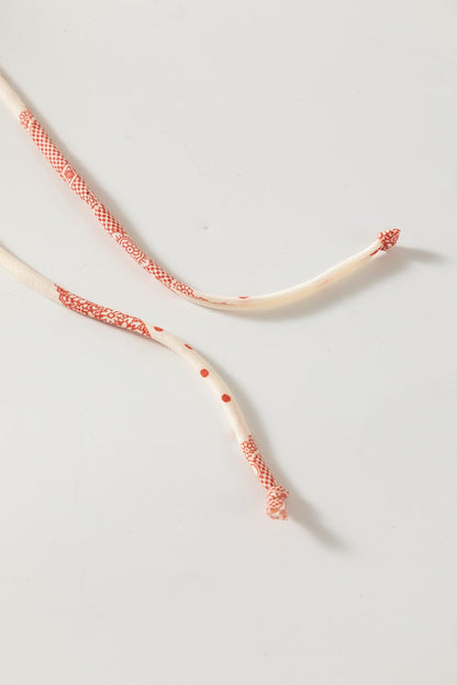 Dotted Print Frilled Puff Sleeve V-Neck Blouse