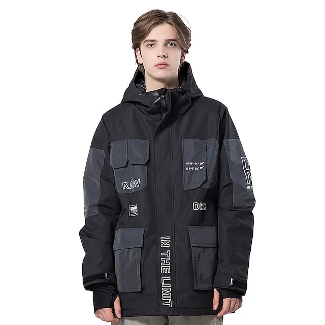 Men's Women's Ski Jacket Outdoor Winter Thermal Warm Reflective Waterproof Windproof Jacket for Snowboarding Ski Winter Sports