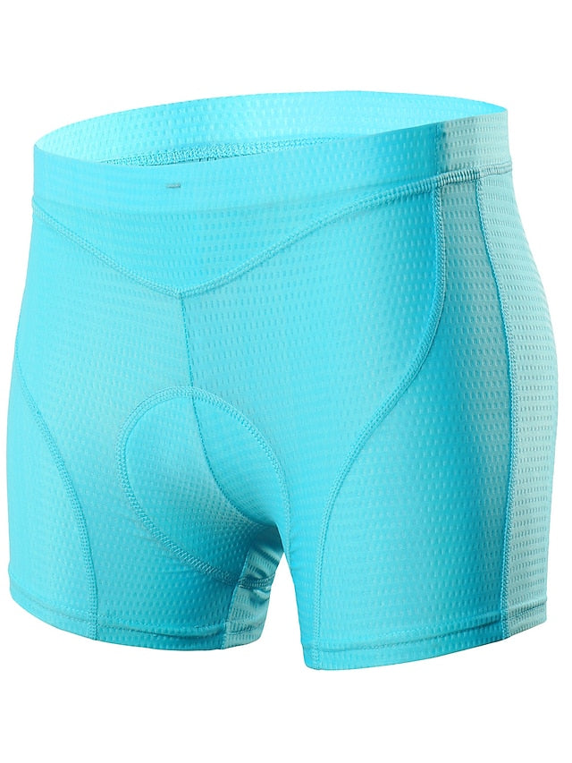 Arsuxeo Women's Cycling Under Shorts Cycling Padded Shorts Bike Underwear Shorts Padded Shorts Chamois Bottoms Sports Spandex Purple Fuchsia Blue Mountain Bike MTB Road Bike Cycling Clothing - LuckyFash™