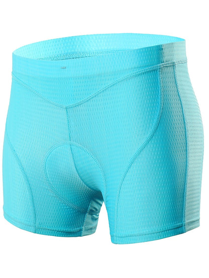 Arsuxeo Women's Cycling Under Shorts Cycling Padded Shorts Bike Underwear Shorts Padded Shorts Chamois Bottoms Sports Spandex Purple Fuchsia Blue Mountain Bike MTB Road Bike Cycling Clothing - LuckyFash™