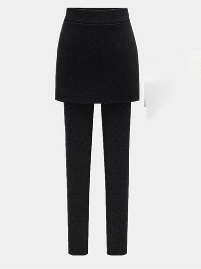 Women's Leggings Cotton Plain Light Gray Dark-Gray Fashion High Waist Full Length Outdoor Street Fall Winter