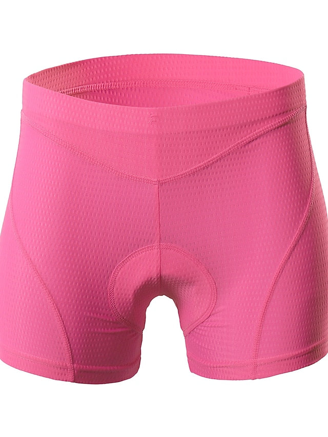 Arsuxeo Women's Cycling Under Shorts Cycling Padded Shorts Bike Underwear Shorts Padded Shorts Chamois Bottoms Sports Spandex Purple Fuchsia Blue Mountain Bike MTB Road Bike Cycling Clothing - LuckyFash™