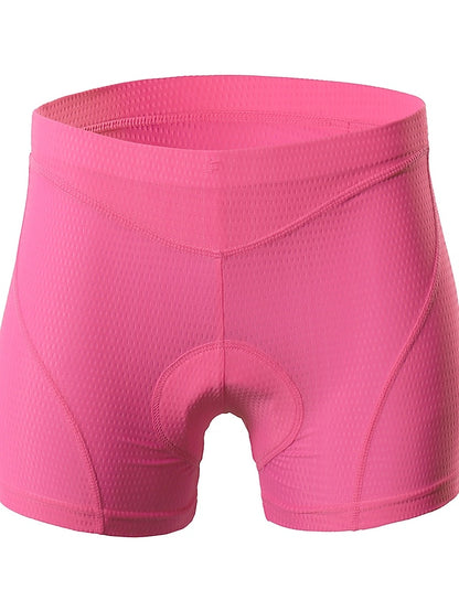 Arsuxeo Women's Cycling Under Shorts Cycling Padded Shorts Bike Underwear Shorts Padded Shorts Chamois Bottoms Sports Spandex Purple Fuchsia Blue Mountain Bike MTB Road Bike Cycling Clothing - LuckyFash™