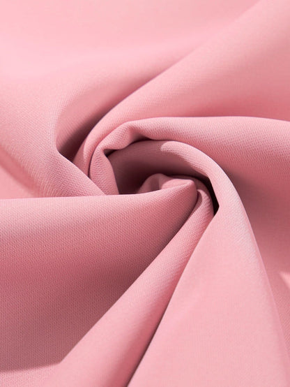 Dusky Pink Mesh Applique Half Sleeve Blouse