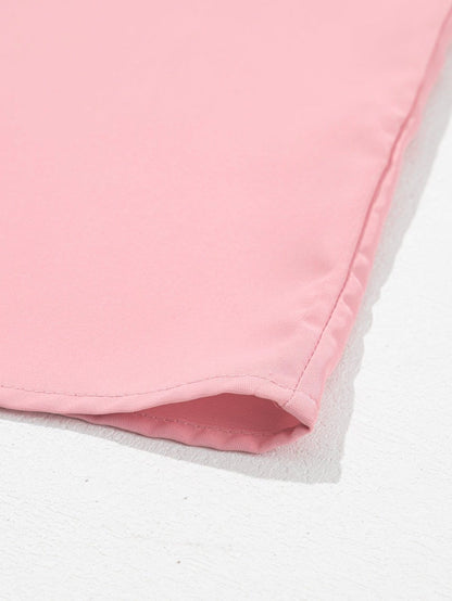 Dusky Pink Mesh Applique Half Sleeve Blouse