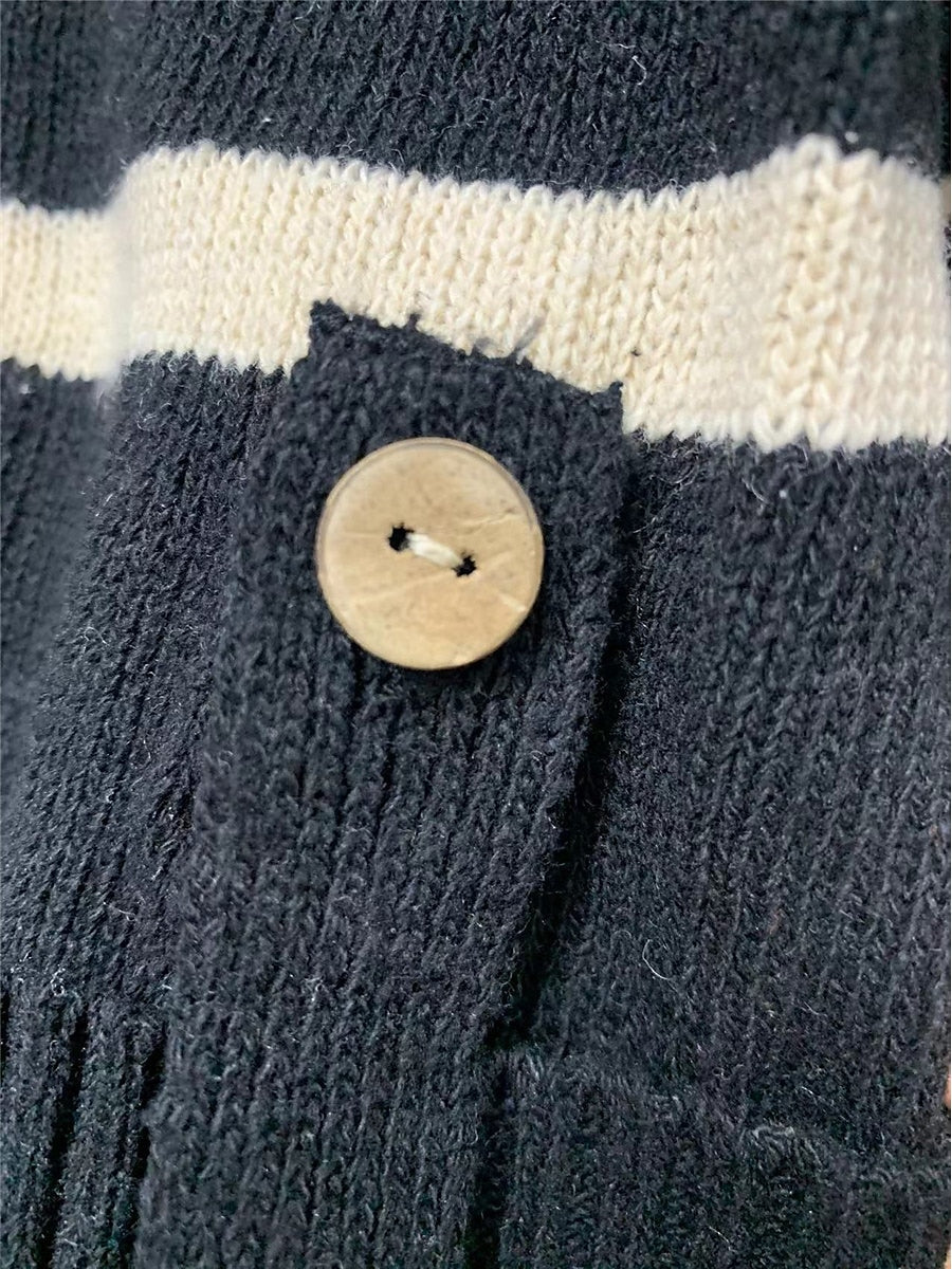 Women's Pullover Sweater Jumper Crew Neck Ribbed Knit Polyester Pocket Fall Winter Daily Going out Weekend Stylish Casual Soft Long Sleeve Striped Maillard Black Pink Orange S M L