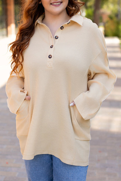 plus size henley top