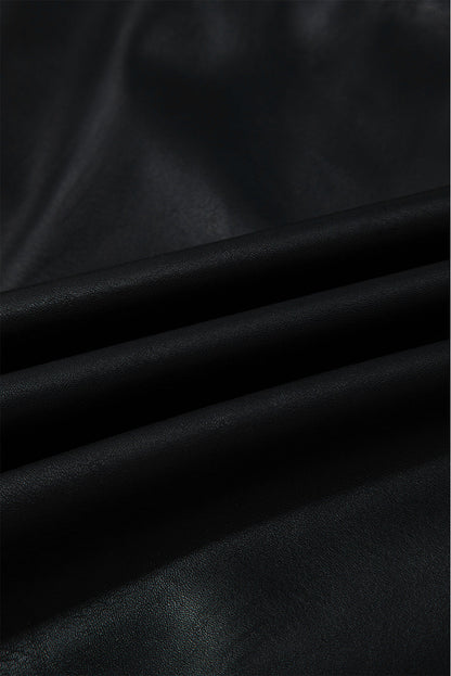 vegan leather dress