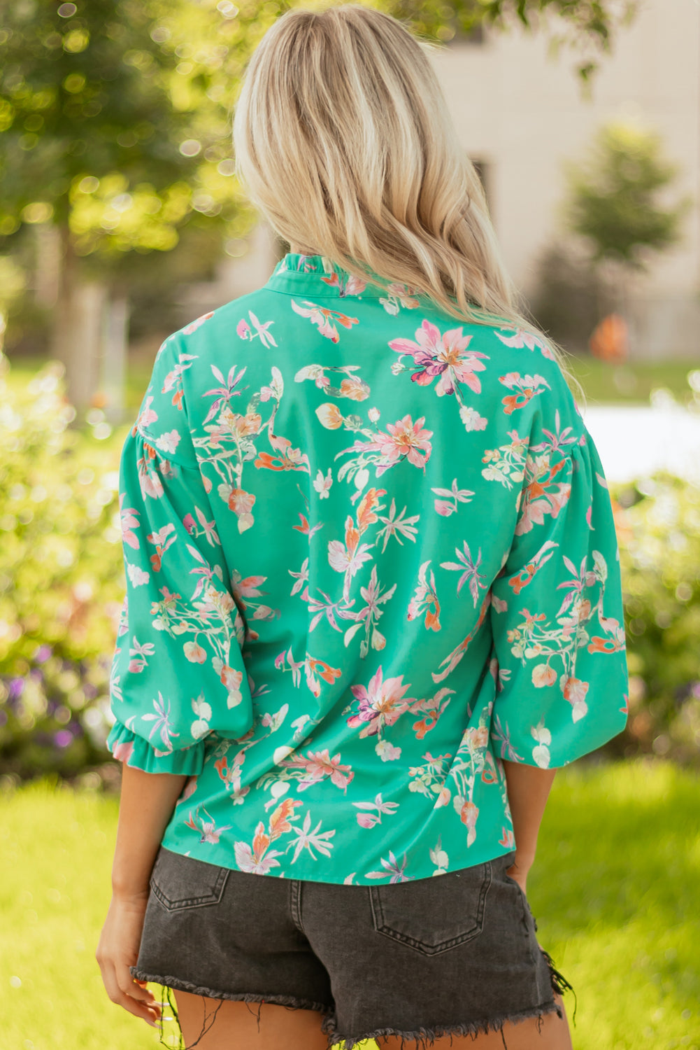 floral long sleeve shirt
